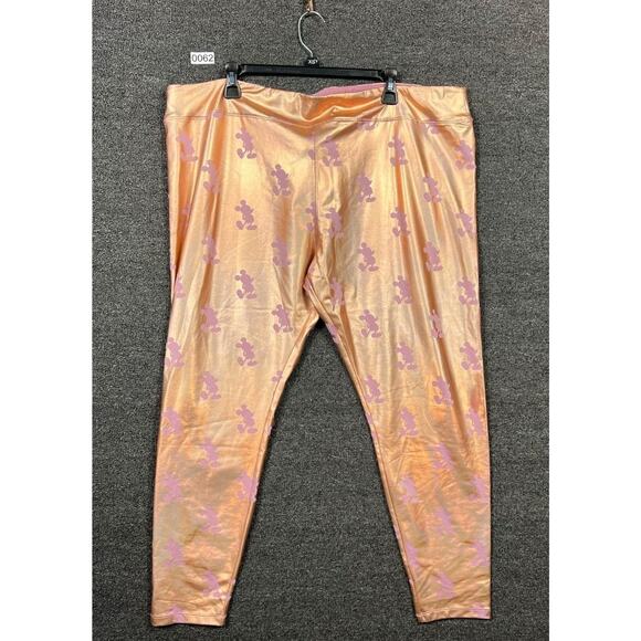Disney World 50th Anniversary EARidescent Womens Size 2X Leggings Rose Gold - Picture 3 of 13